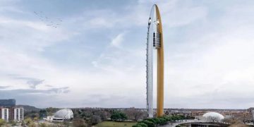 Torre Panorama noria vertical skyline de Madrid