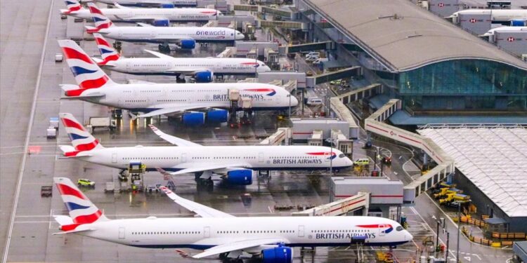 Caos aéreo en Reino Unido